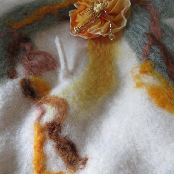 VINTAGE BERET - HAT - FRENCH CHIC - BOHEMIAN STYLE - ONE SIZE - UNBRANDED. - Picture 9 of 10